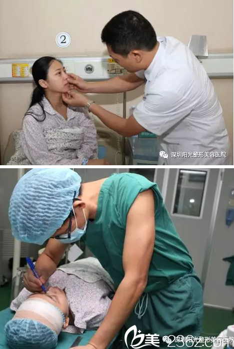 罗志敏院长为我术前画线设计鼻型 罗志敏院长为我术前画线设计鼻型