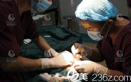 在北海韩美做双眼皮+开眼角手术过程
