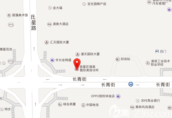 娄底德美整形医院地理位置 娄底德美整形医院地理位置