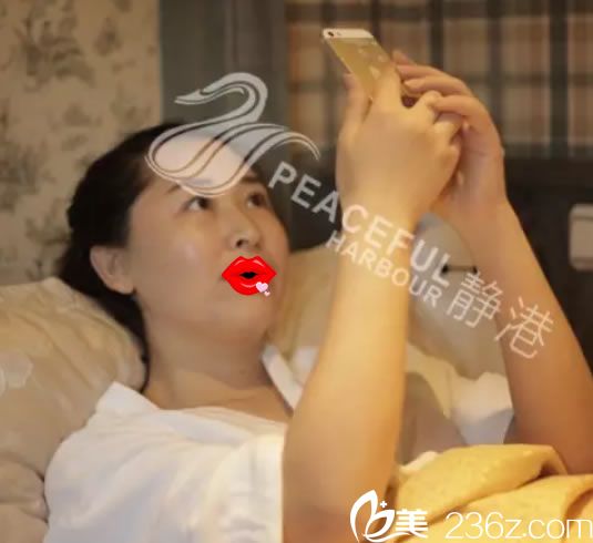 在静港刚做完埋线手术效果图 在静港刚做完埋线手术效果图