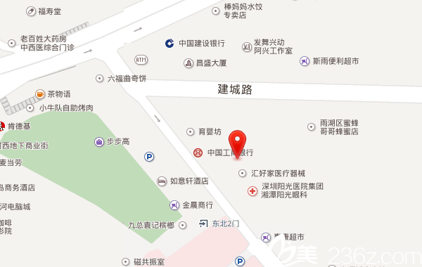 湘潭春天医疗美容医院的地理位置