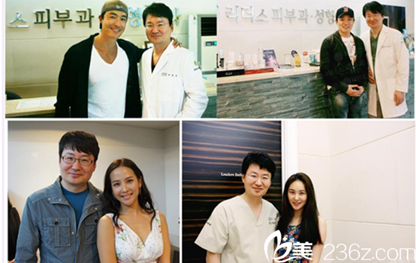 朴丙淳院长与明星合影 朴丙淳院长与明星合影