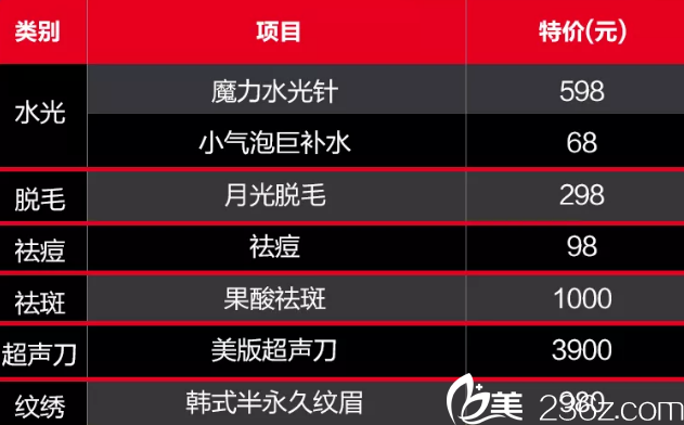 桂林华美肤项目特价