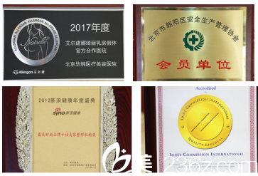 北京华韩部分荣誉 北京华韩部分荣誉