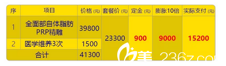 深圳富华医疗美容医院做脂肪填充15200元