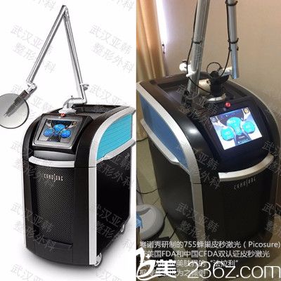 武汉亚韩正版蜂巢皮秒局部体验1880元、全面部2980元 到院赠送小气泡一次