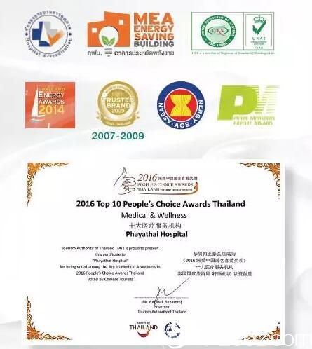 曼谷帕亚泰整形医院荣誉