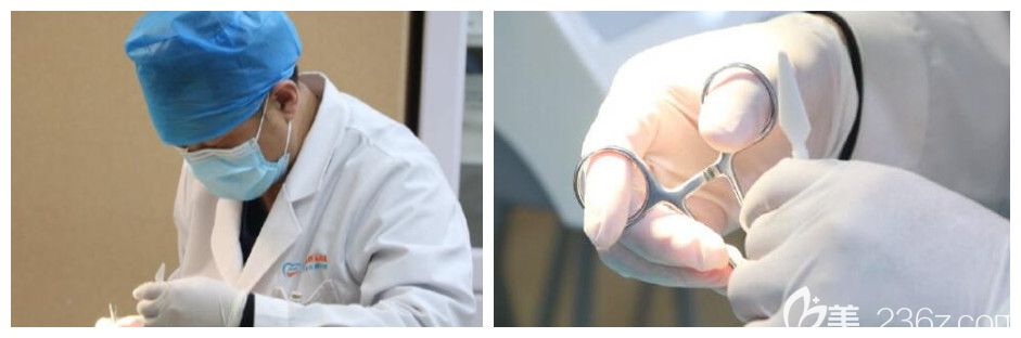 北京中诺口腔主任柯松林为顾客做正畸工作中图 北京中诺口腔主任柯松林为顾客做正畸工作中图