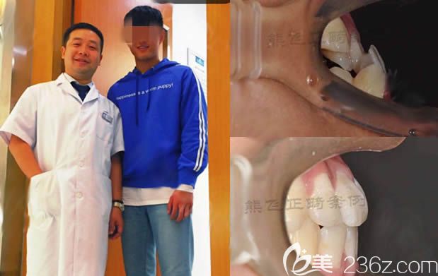 我在广州圣贝口腔医院和熊飞医师的合照