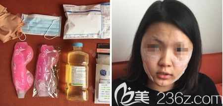 韩国佳轮韩做颧骨整形+面部吸脂手术后3天 韩国佳轮韩做颧骨整形+面部吸脂手术后3天