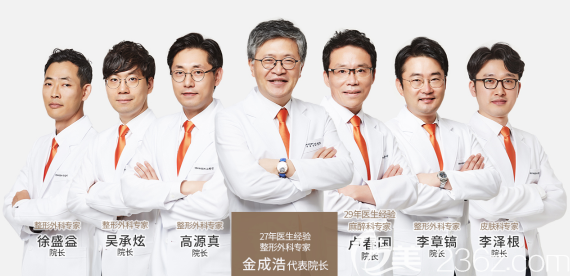 韩国釜山哈娜尔整形外科医院医生团队