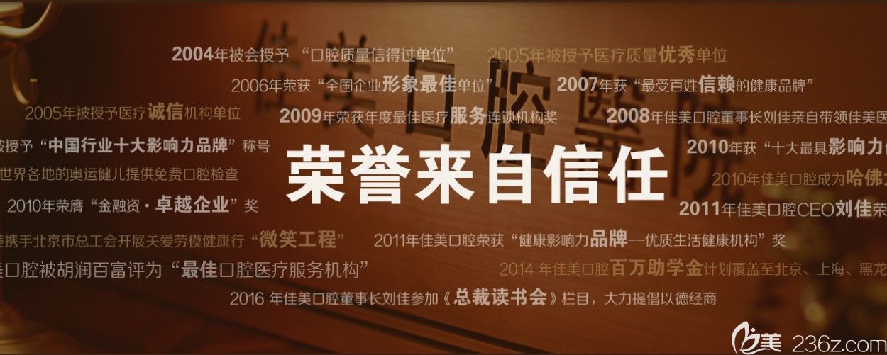 北京佳美口腔所获荣誉称号 北京佳美口腔所获荣誉称号
