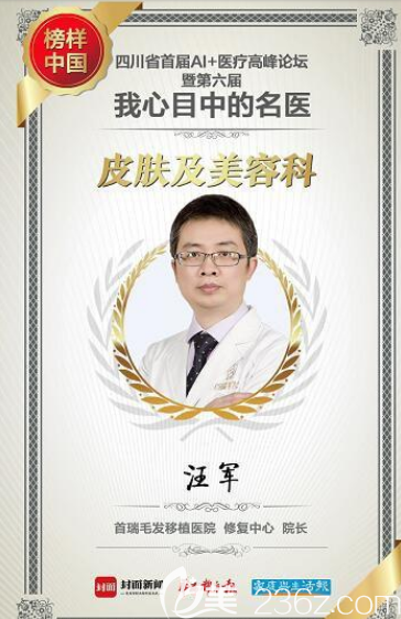 汪军获得“我心目中的名医”称号