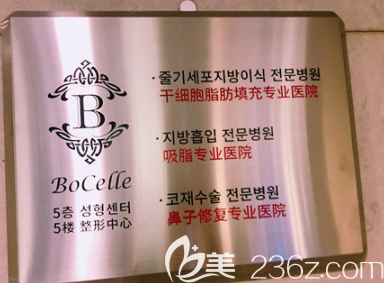 韩国宝士丽整形医院荣誉证书