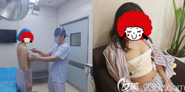 南京美贝尔医生做曼托隆胸术后即刻