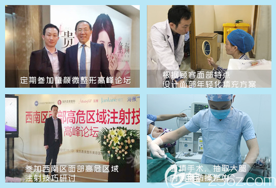 广州艺美整形李向阳医生吸脂过程及学术合影