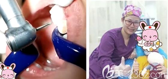 周瑾帆医生和孩子合影