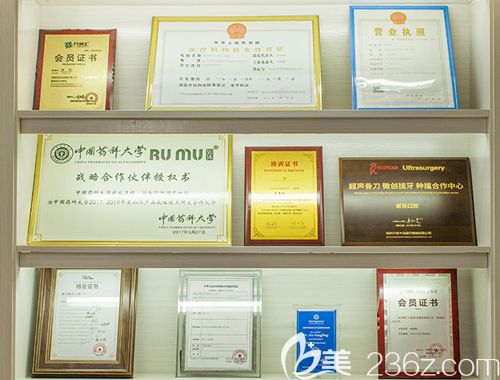 谢氏口腔的各大厂商品牌授权证书 谢氏口腔的各大厂商品牌授权证书