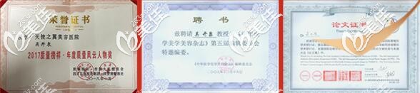 吴开泉医师荣获的荣誉证书 吴开泉医师荣获的荣誉证书