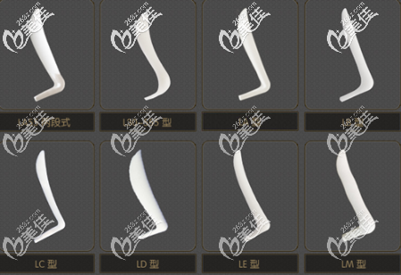 L系列不同型号假体