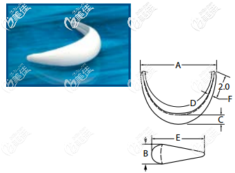 非思挺膨体下巴假体ePTFE Extended Chin系列 非思挺膨体下巴假体ePTFE Extended Chin系列