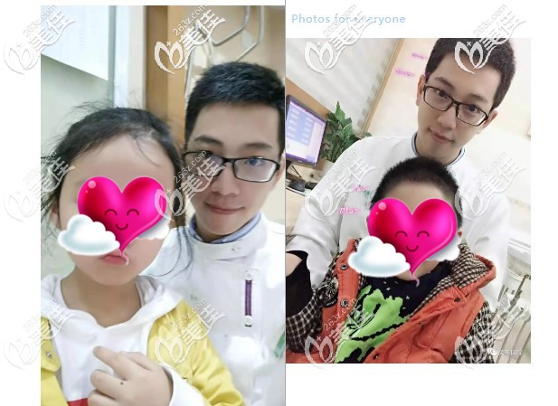 英美口腔钟林真医生和小朋友合照