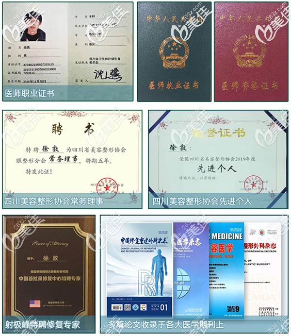 徐敦医生专业学术成就 徐敦医生专业学术成就