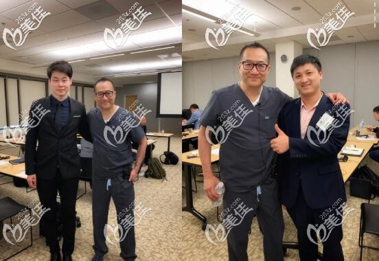 我院程龙医生夏长龙院长和美学种植大师Joseph Kan合影 我院程龙医生夏长龙院长和美学种植大师Joseph Kan合影