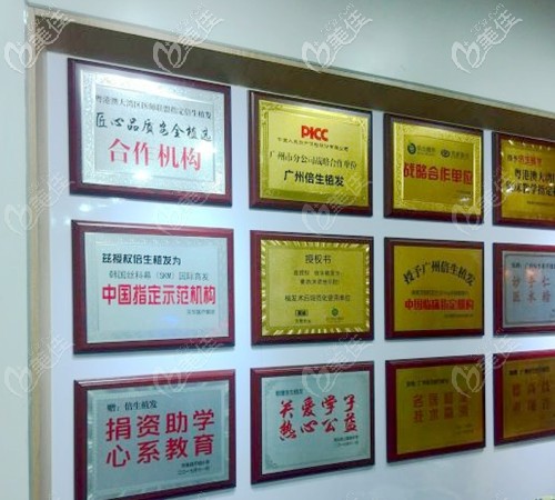 广州倍生植发荣誉 广州倍生植发荣誉