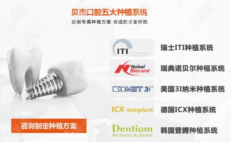 合肥贝杰口腔五大种植体系统 合肥贝杰口腔五大种植体系统