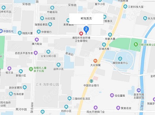 濮阳时光整形的位置