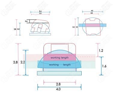 欧欧obrace球面自锁托槽的厚度 欧欧obrace球面自锁托槽的厚度