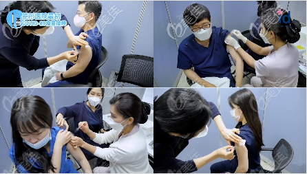 韩国ID工作人员接种新冠疫苗