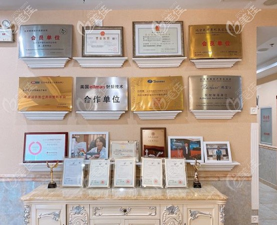 北京英煌整形荣誉及相关专有证书 北京英煌整形荣誉及相关专有证书