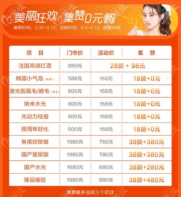 六安非凡面部微整形优惠价格表