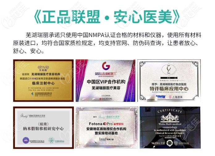芜湖瑞丽是正品联盟医院